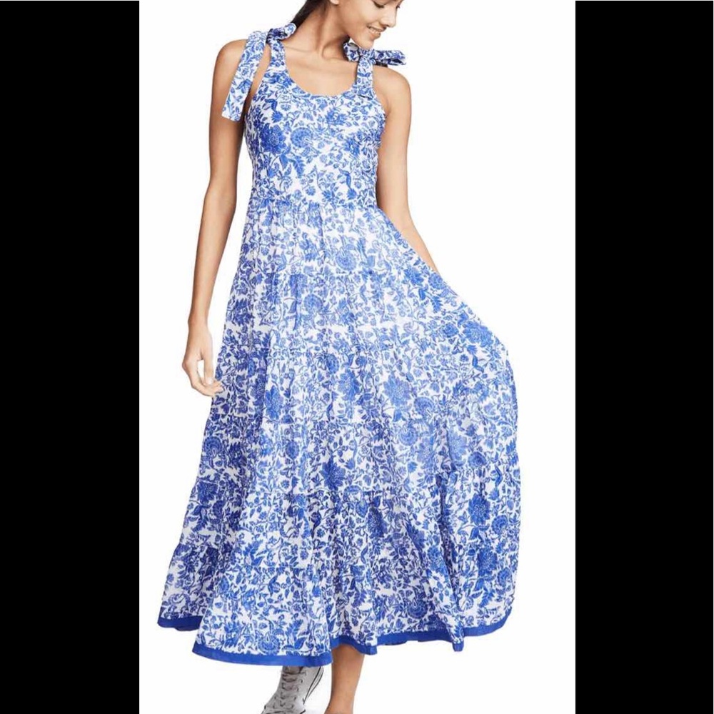 Free People Blue Floral Maxi